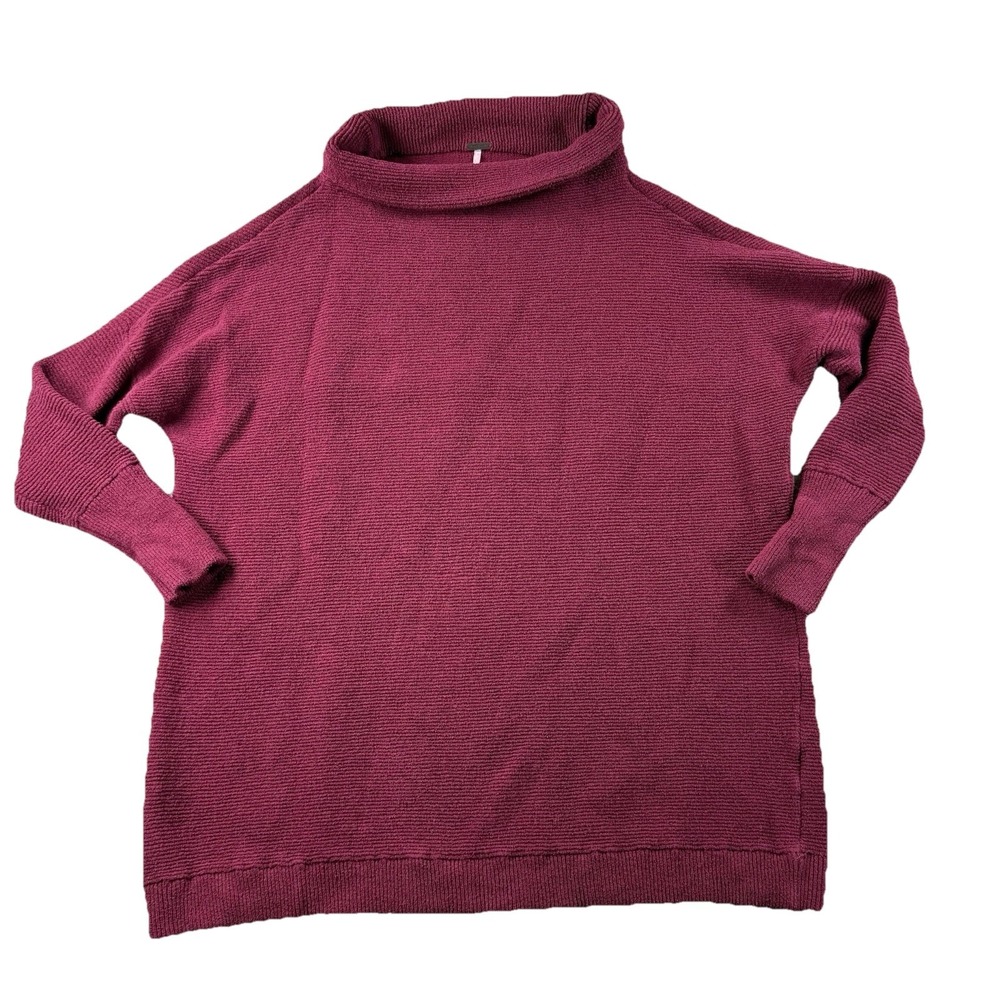 Free People Sweater Womens S Ottoman Slouchy Mock Tunic Oversized Boho Lagenlook